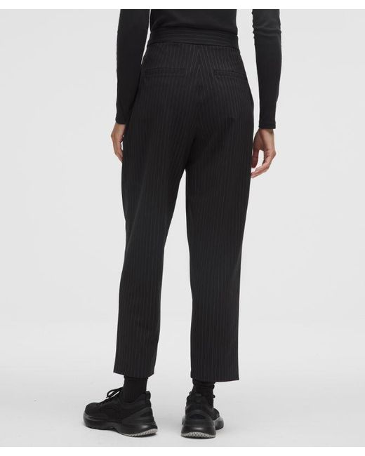 lululemon athletica Black Daydrift High-Rise Tapered Trouser