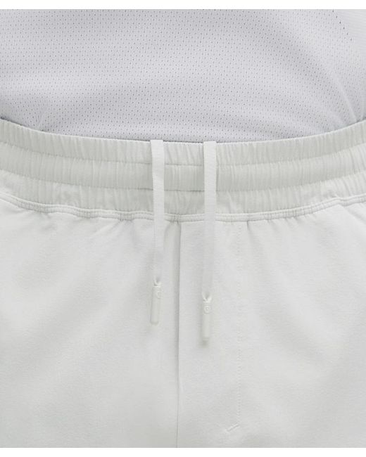 lululemon athletica White Pace Breaker Linerless Short 5" for men