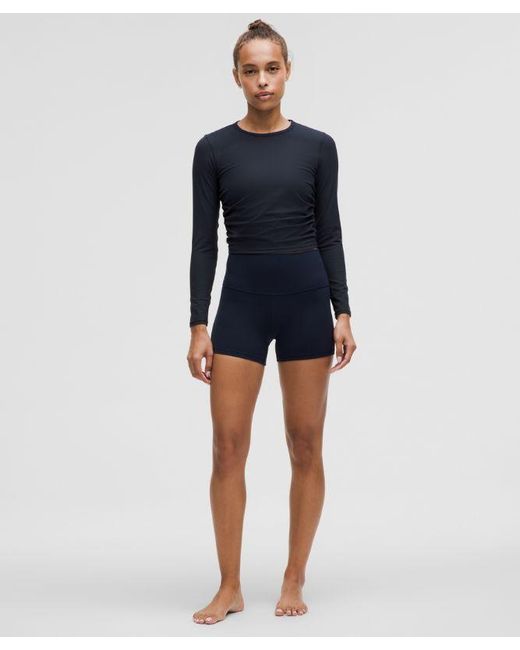 lululemon athletica Blue All It Takes Ribbed Nulu Long-Sleeve Shirt