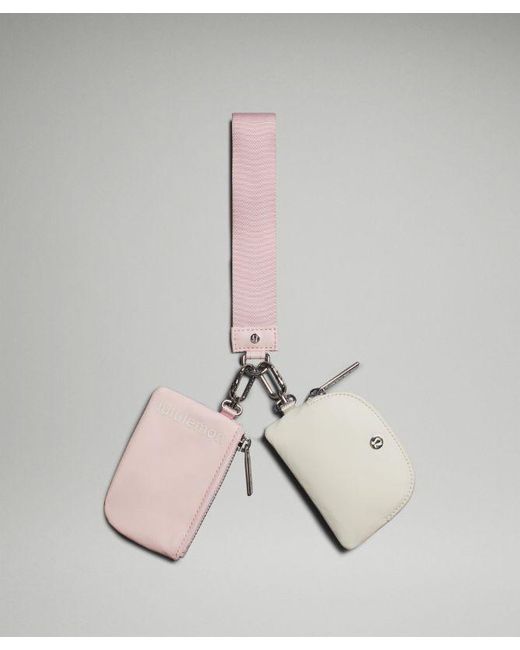 lululemon athletica Metallic – Dual Pouch Wristlet Bag –