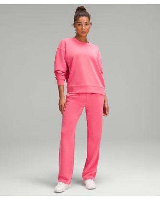 lululemon athletica Pink Softstreme Perfectly Oversized Crewneck Pullover