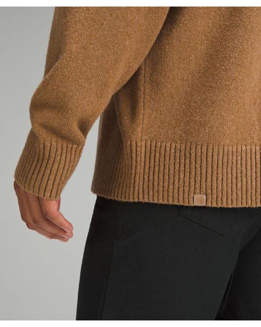 lululemon athletica Brown Relaxed-Fit Knit Sweater for men