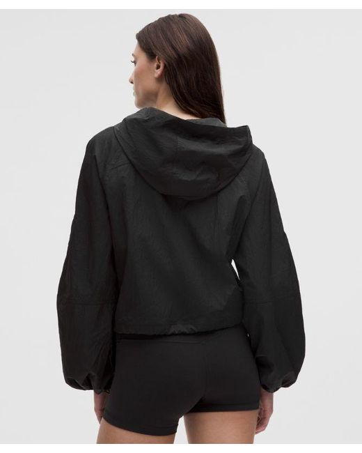 lululemon athletica Black Scuba Cropped Anorak