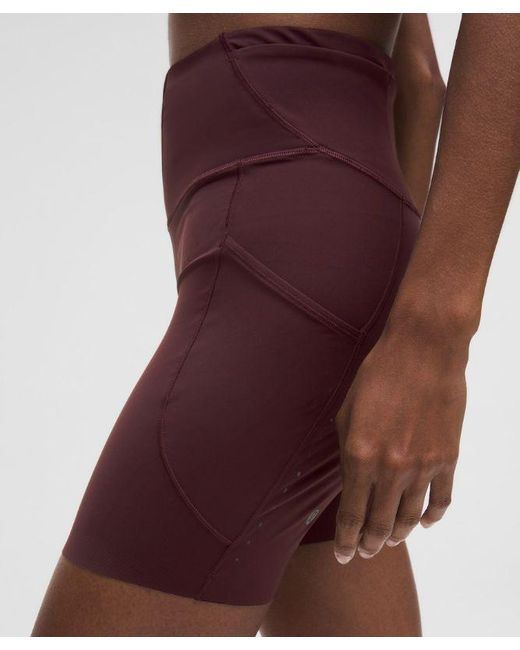 lululemon athletica Red Fast And Free High-Rise Short 6"