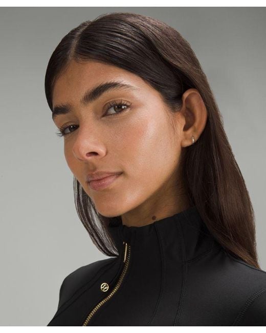 lululemon athletica Define Cropped Jacket Nulu - Color Black/gold - Size 12