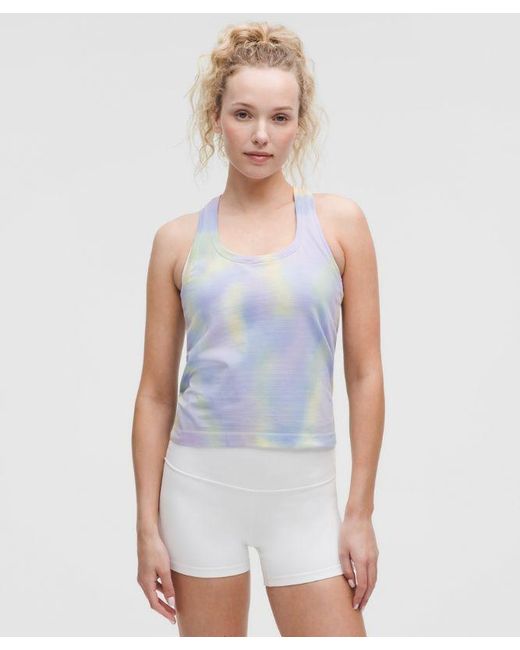 lululemon athletica Blue Swiftly Tech Racerback Tank Top 2.0 Waist Length