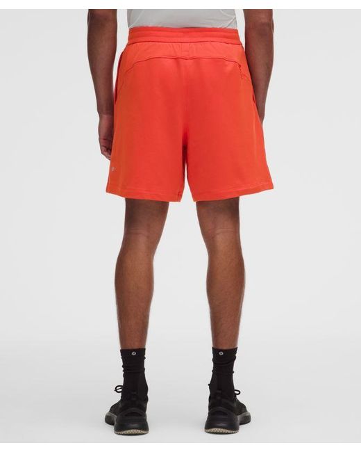lululemon athletica Red Warm-Up Unlined Gym Short 7" for men