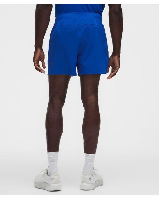 lululemon athletica Blue Pace Breaker Linerless Short 5" for men