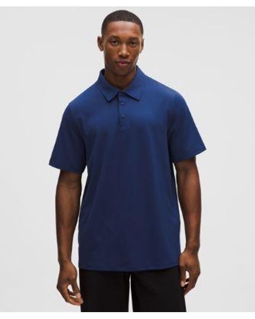 lululemon athletica Blue – Showzero Classic-Fit Polo Shirt – – Size Medium for men