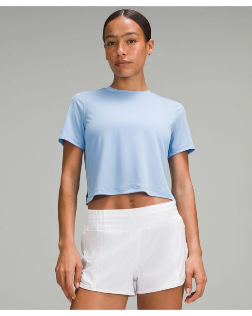lululemon athletica Blue Ultralight Waist-length T-shirt
