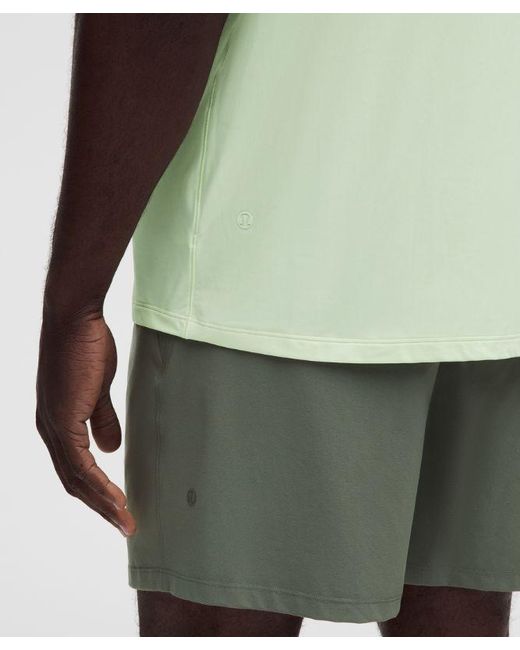 lululemon athletica Green Brushed Yoga Crewneck T-Shirt for men