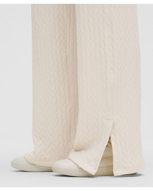 lululemon athletica White Engineered Warmth Cable-Knit Pant