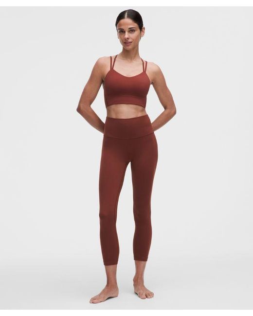 lululemon athletica Red Like A Cloud Longline Bra