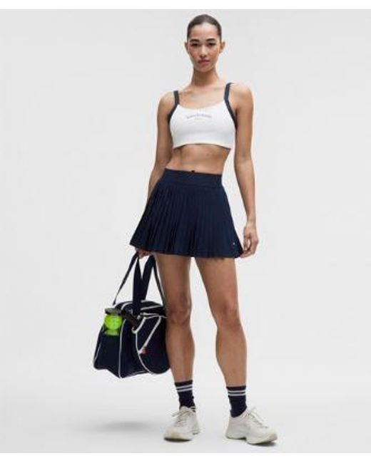 lululemon athletica Blue – Straight-Strap Sports Bra Light Support, B/C Cup Tennis Deuce – –