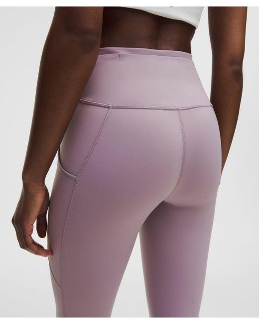 lululemon athletica Red – Fast And Free High-Rise Tight Leggings 5 Pocket – 25" – /Pastel – Size 4