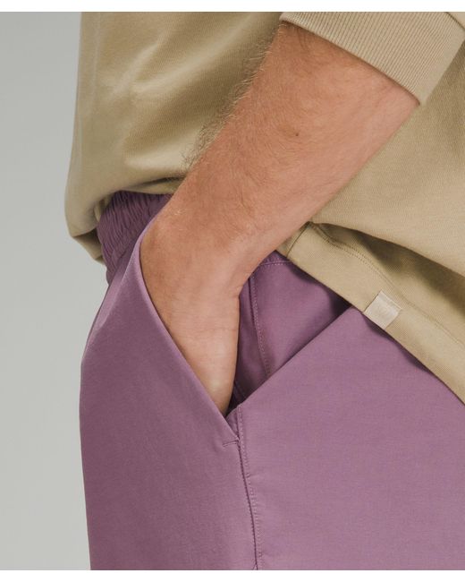 lululemon athletica Purple Bowline Shorts 8" Stretch Cotton Versatwill for men
