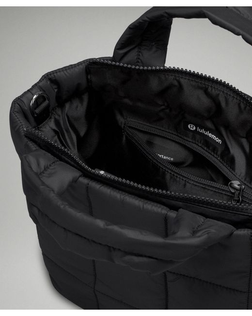lululemon athletica Black Quilted Grid Crossbody Bag 5L