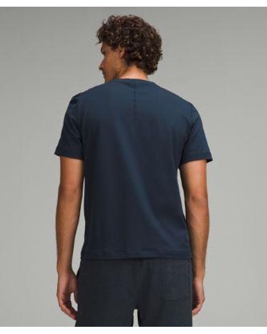 lululemon athletica Blue – Soft Jersey Short-Sleeve Shirt – – Size Large for men