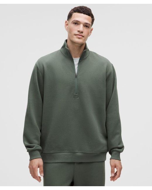 lululemon – Steady State Half Zip Sweatshirt – – in Green for Men | Lyst UK