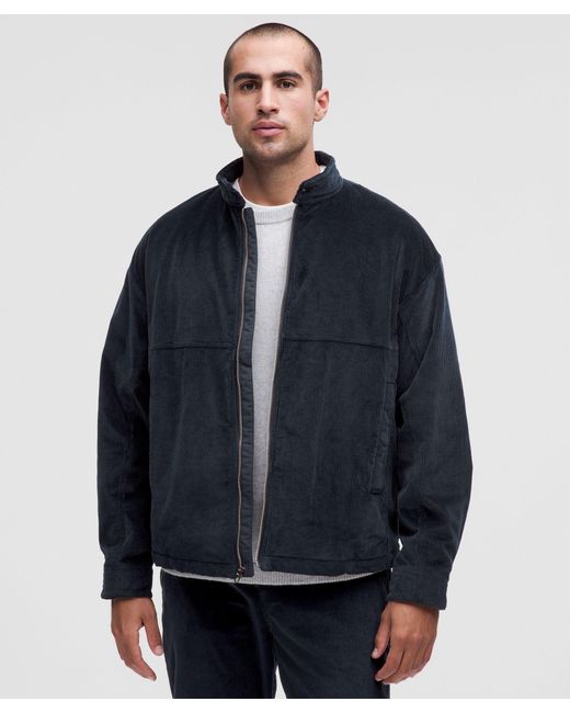 lululemon athletica Blue Corduroy Full-Zip Jacket for men