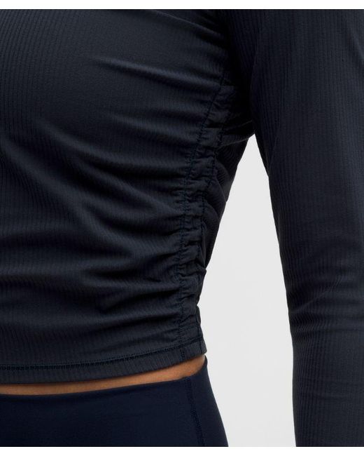 lululemon athletica Blue All It Takes Ribbed Nulu Long-Sleeve Shirt