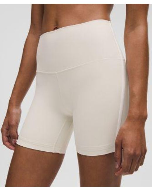 lululemon athletica White Align High-Rise Side-Stripe Short 6"