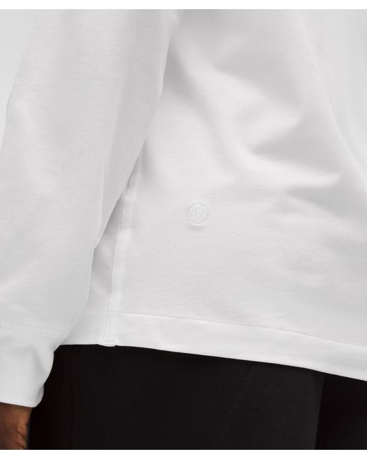 lululemon athletica White All Yours Organic Cotton Long-Sleeve Shirt
