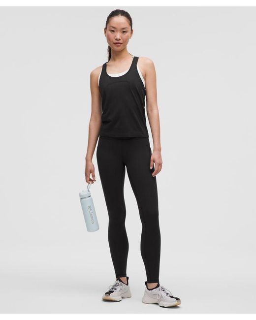 lululemon athletica Black – Swiftly Tech Racerback Tank Top 2.4 Waist Length – – Size 4