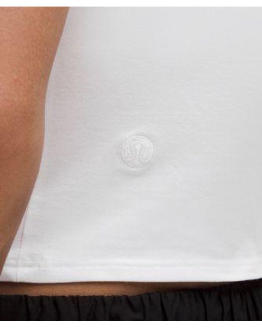 lululemon athletica White – Organic Baby Tee Collegiate – – Size Large