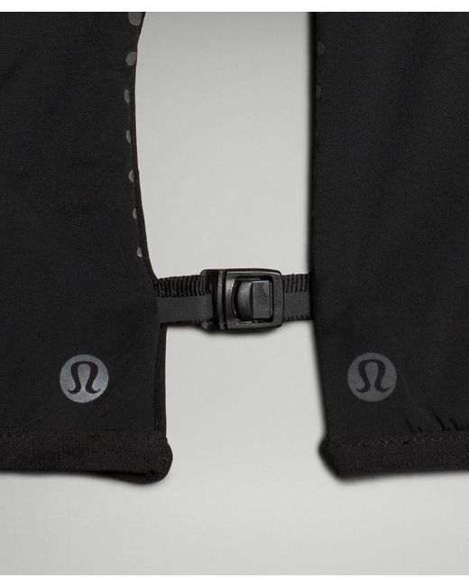 lululemon athletica Fast And Free Hooded Running Gloves - Color Black - Size S/m for men