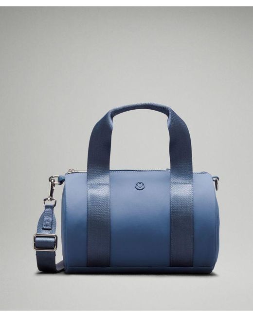 lululemon athletica Blue Knit Nylon Mini Barrel Duffle Bag 5L