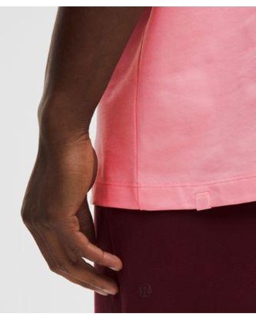 lululemon athletica Pink – Heavyweight Jersey T-Shirt – – Size Large for men