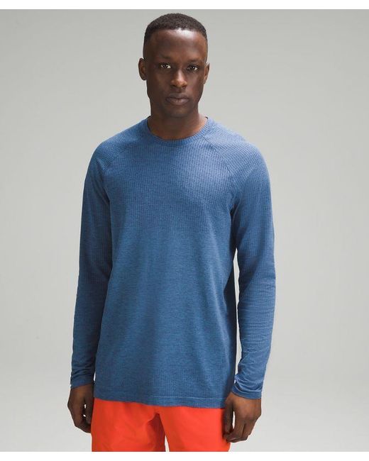 lululemon athletica Blue – 'Metal Vent Tech Long-Sleeve Shirt – – for men