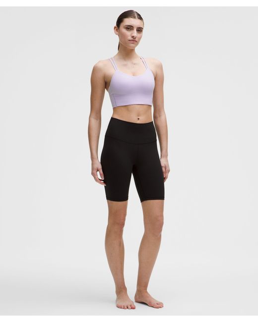 lululemon athletica White Like A Cloud Longline Bra Light Support, B/C Cup
