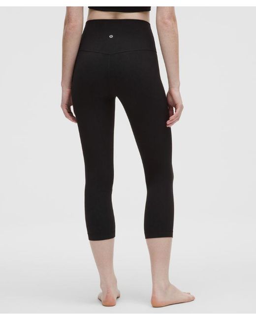 lululemon athletica Black Align High-Rise Crop 21"