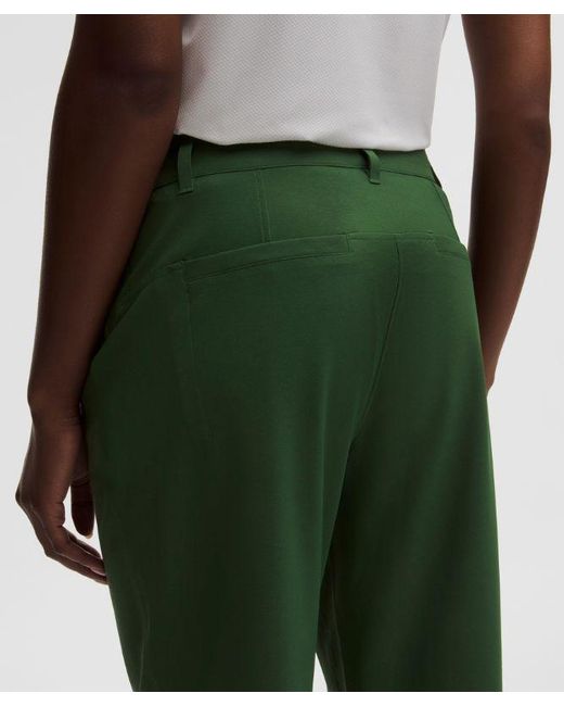 lululemon athletica Green – Stretch Golf Pants Regular Stitched Logo – – Size 28