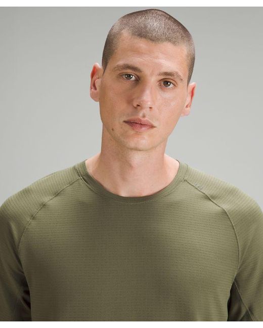 lululemon athletica Green – License To Train Short-Sleeve Shirt – – for men