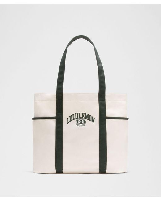 lululemon athletica Natural Daily Multi-Pocket Canvas Tote Bag 20L