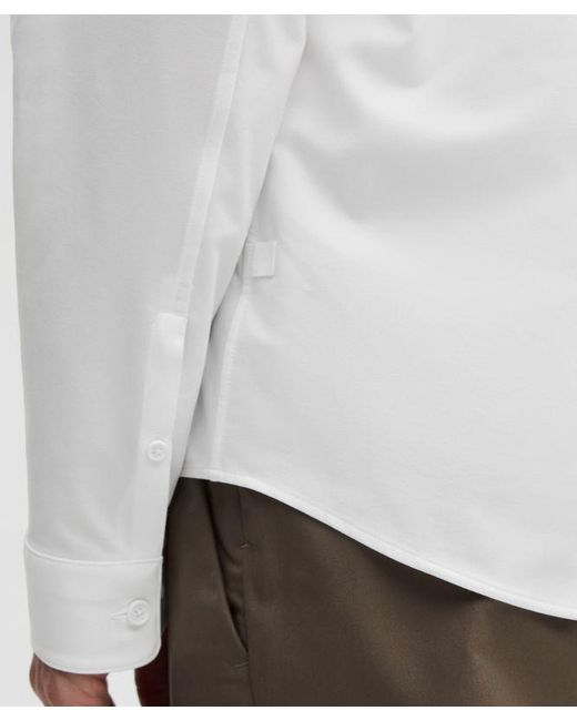 lululemon athletica White New Venture Classic Fit Shirt for men