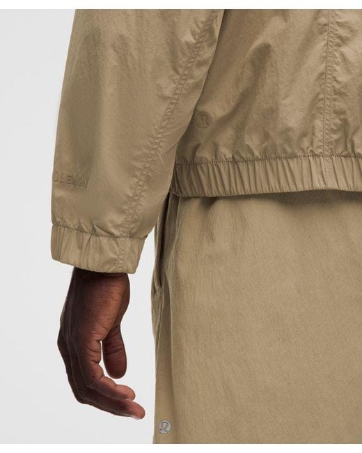 lululemon athletica Natural – Uv-Protective Stash And Dash Windbreaker Jacket – Color Khaki – Size Large for men