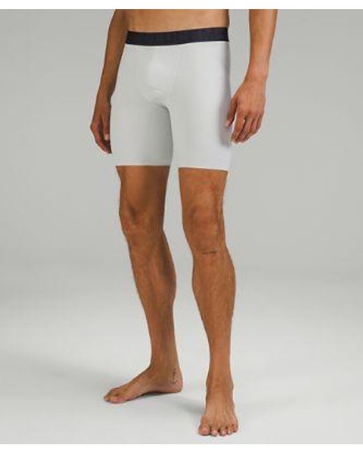 lululemon athletica White Built To Move Long Boxer Briefs - 7" - Color Grey - Size L for men