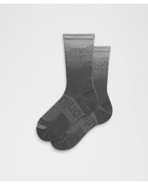 lululemon athletica Gray – Power Stride Crew Socks Ombre – – Size Large