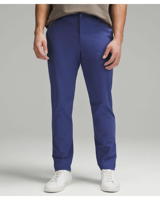 lululemon athletica Abc Slim-fit Trousers 28l Warpstreme in Blue