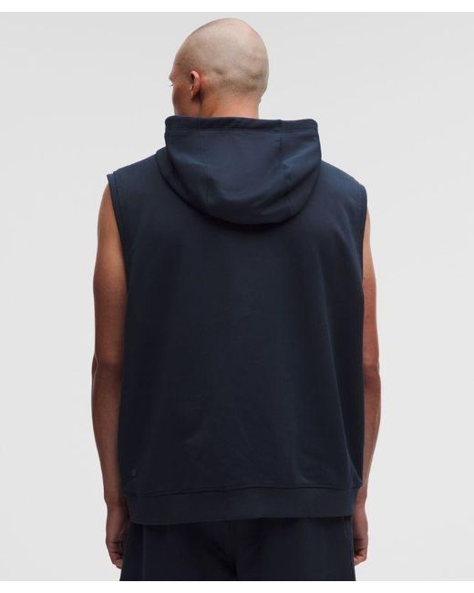 lululemon athletica Blue Warm-Up Sleeveless Gym Hoodie for men