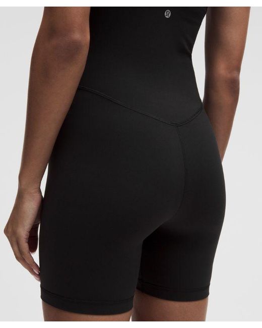 lululemon athletica Black Align Cami Bodysuit 6"