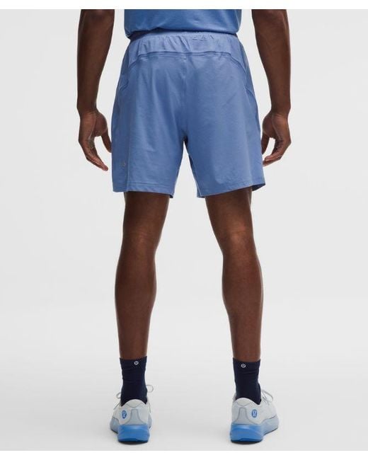 lululemon athletica Blue Pace Breaker Lined Short 7" for men