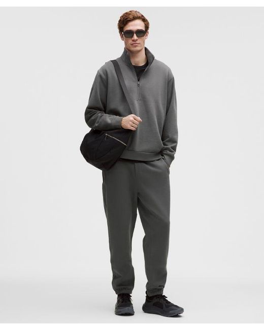 lululemon athletica Gray Steady State Half Zip for men