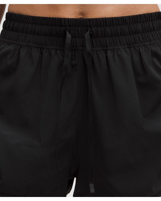 lululemon athletica Black Side-Cinch High-Rise Short 1.5"