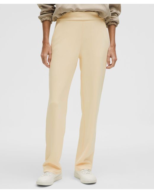lululemon athletica Natural – Softstreme High-Rise Straight-Leg Pants Regular – –