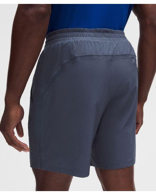 lululemon athletica Blue Pace Breaker Lined Short 7" for men